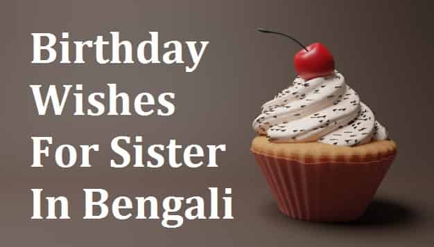 Birthday Wishes For Sister In Bengali – শুভ জন্মদিন বোন